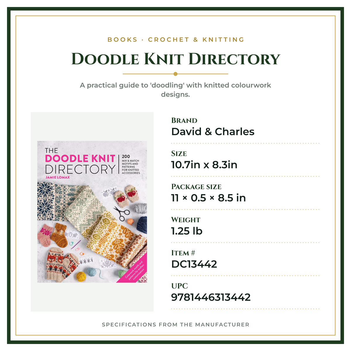 Product Specifications – Doodle Knit Directory