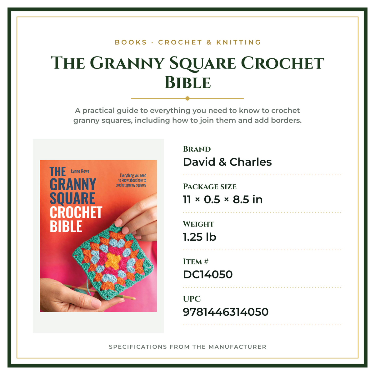 Product Specifications – The Granny Square Crochet Bible