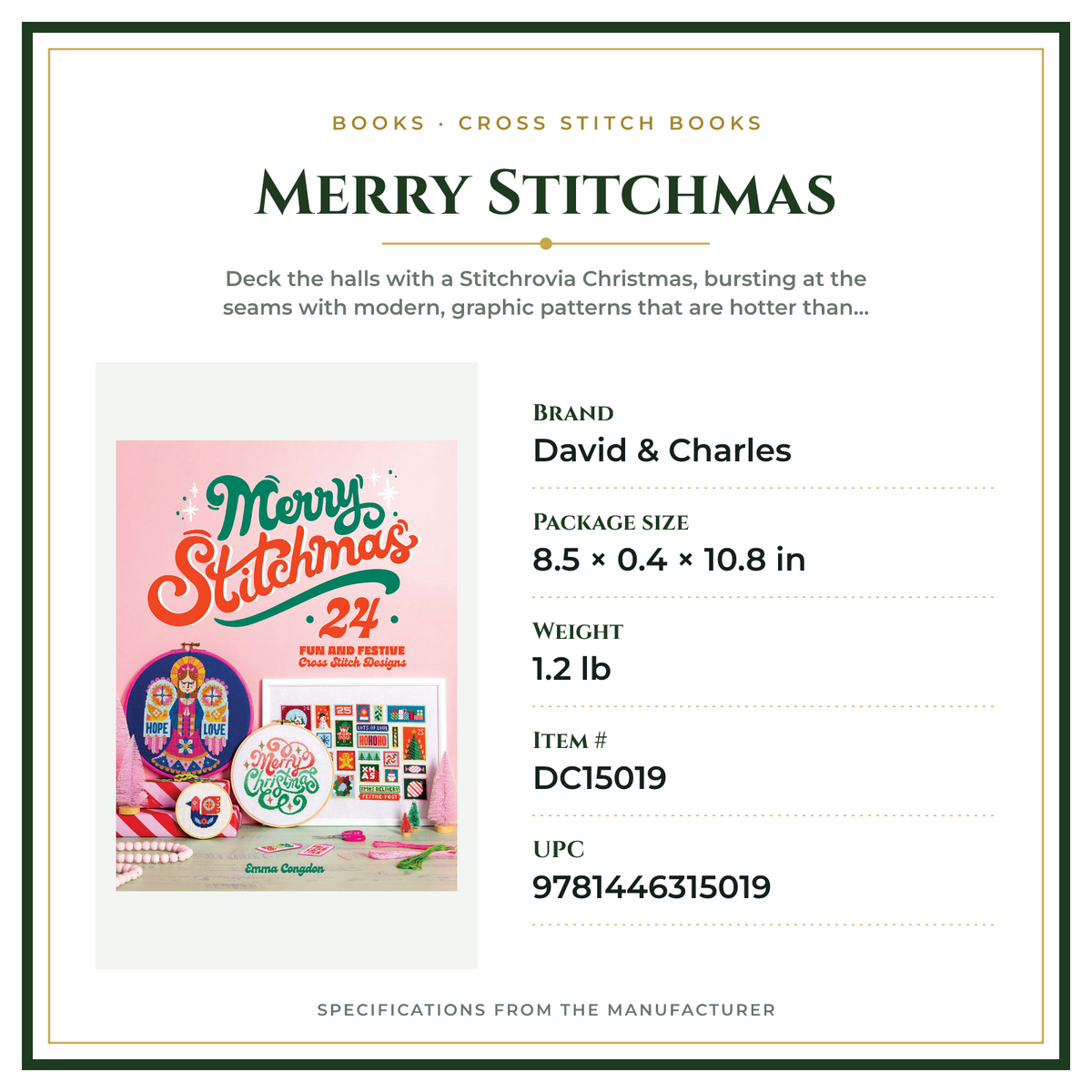 Product Specifications – Merry Stitchmas