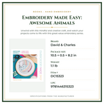 Product Specifications – Embroidery Made Easy: Awesome Animals