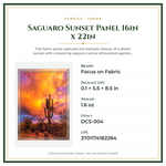 Product Specifications – Saguaro Sunset Panel 16in x 22in