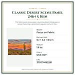 Product Specifications – Classic Desert Scene Panel 24in x 16in