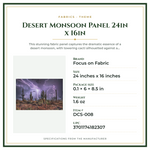 Product Specifications – Desert Monsoon Panel 24in x 16in