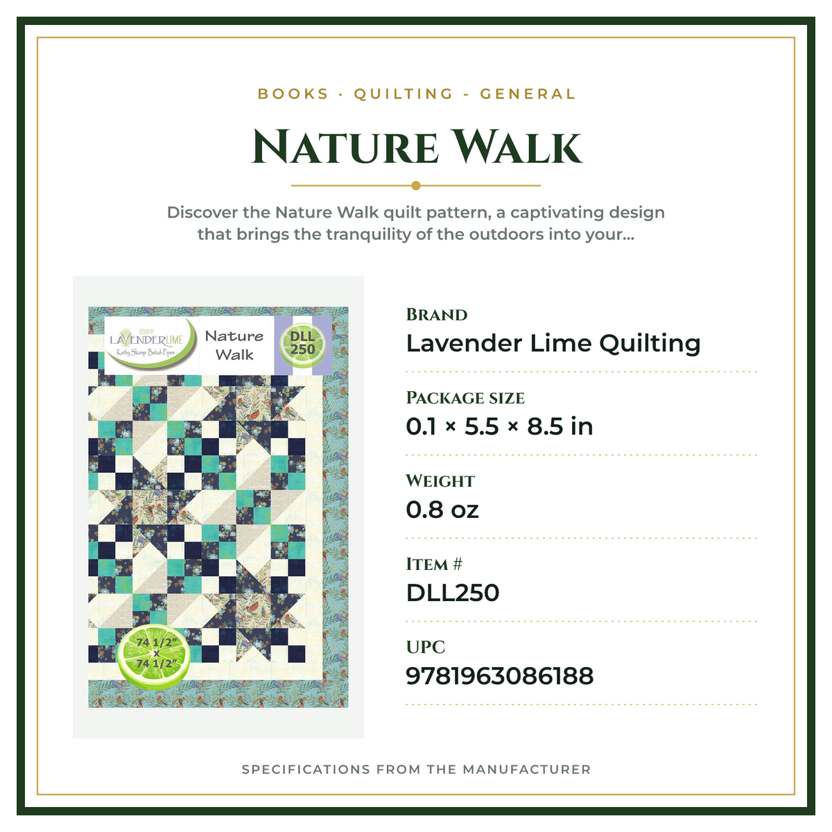 Product Specifications – Nature Walk