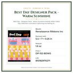 Product Specifications – Best Day Designer Pack - Warm Sunshine