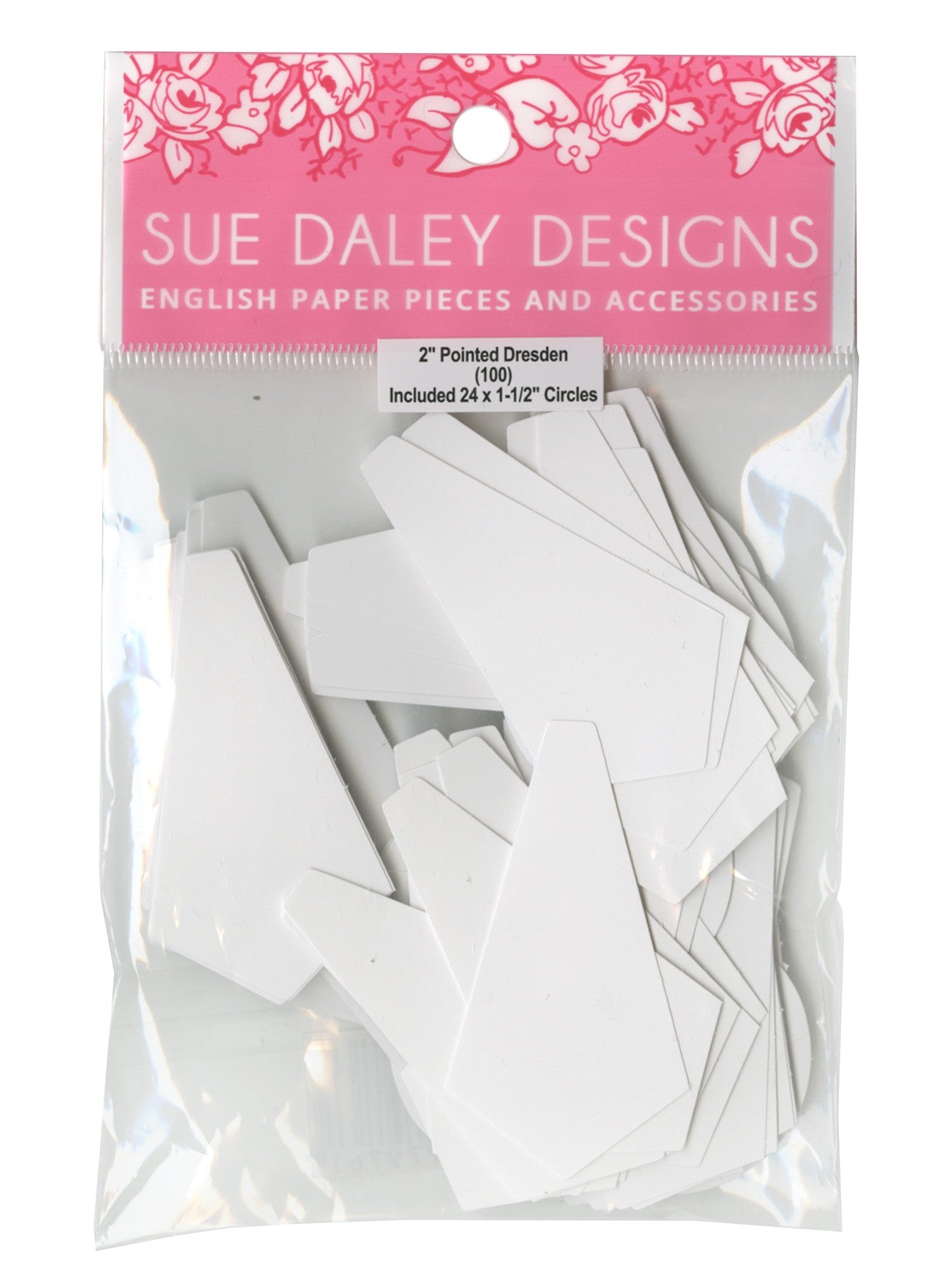 2in Pointed Dresden Papers with 4 Circles Papers