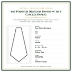 Product Specifications – 4in Pointed Dresden Papers with 4 Circles Papers