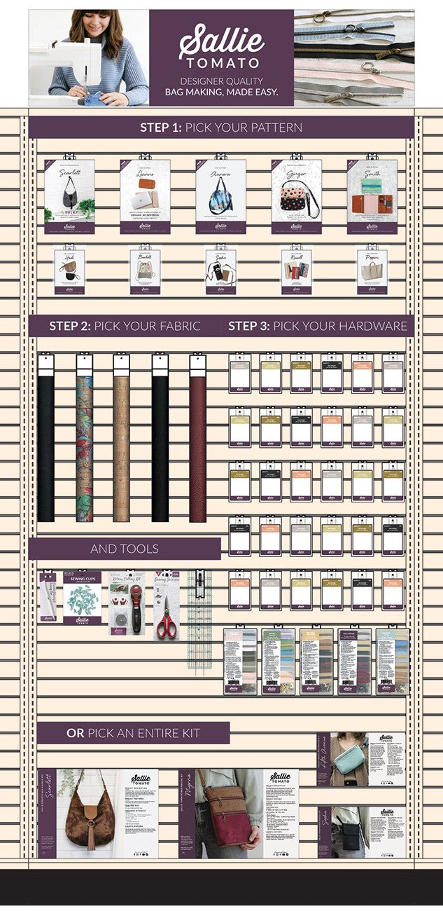 Sallie Tomato Planogram How-to-Shop Signage