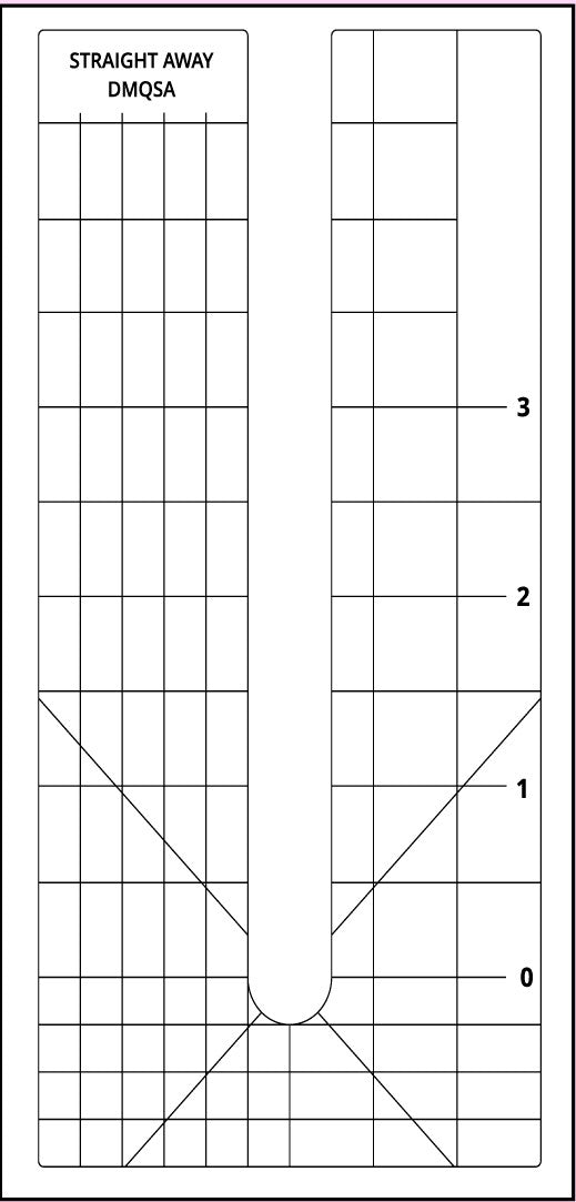 High Shank DMQuilting 5in Straight Away Template
