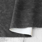Faux Waxed Duck Canvas Black 1 Yard Cut