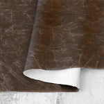 Faux Waxed Duck Canvas Brown 1 Yard Cut