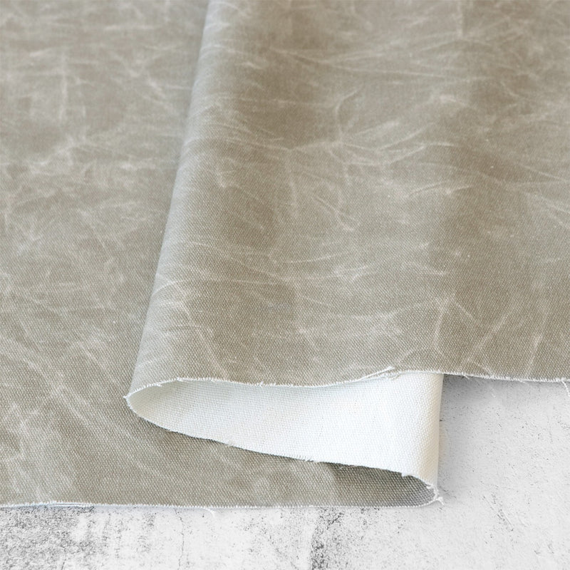 Faux Waxed Duck Canvas Fresh Dark Earth 1 Yard Cut