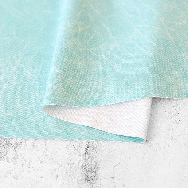 Faux Waxed Duck Canvas Robin Egg 1 Yard Cut