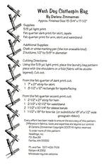 Wash Day Clothespin Bag