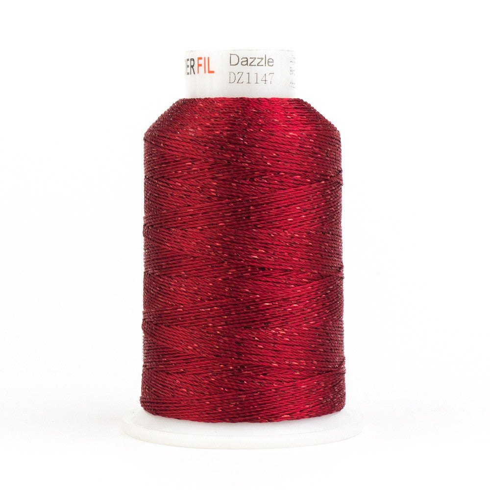Dazzle 8wt Metallic 411m Christmas Red