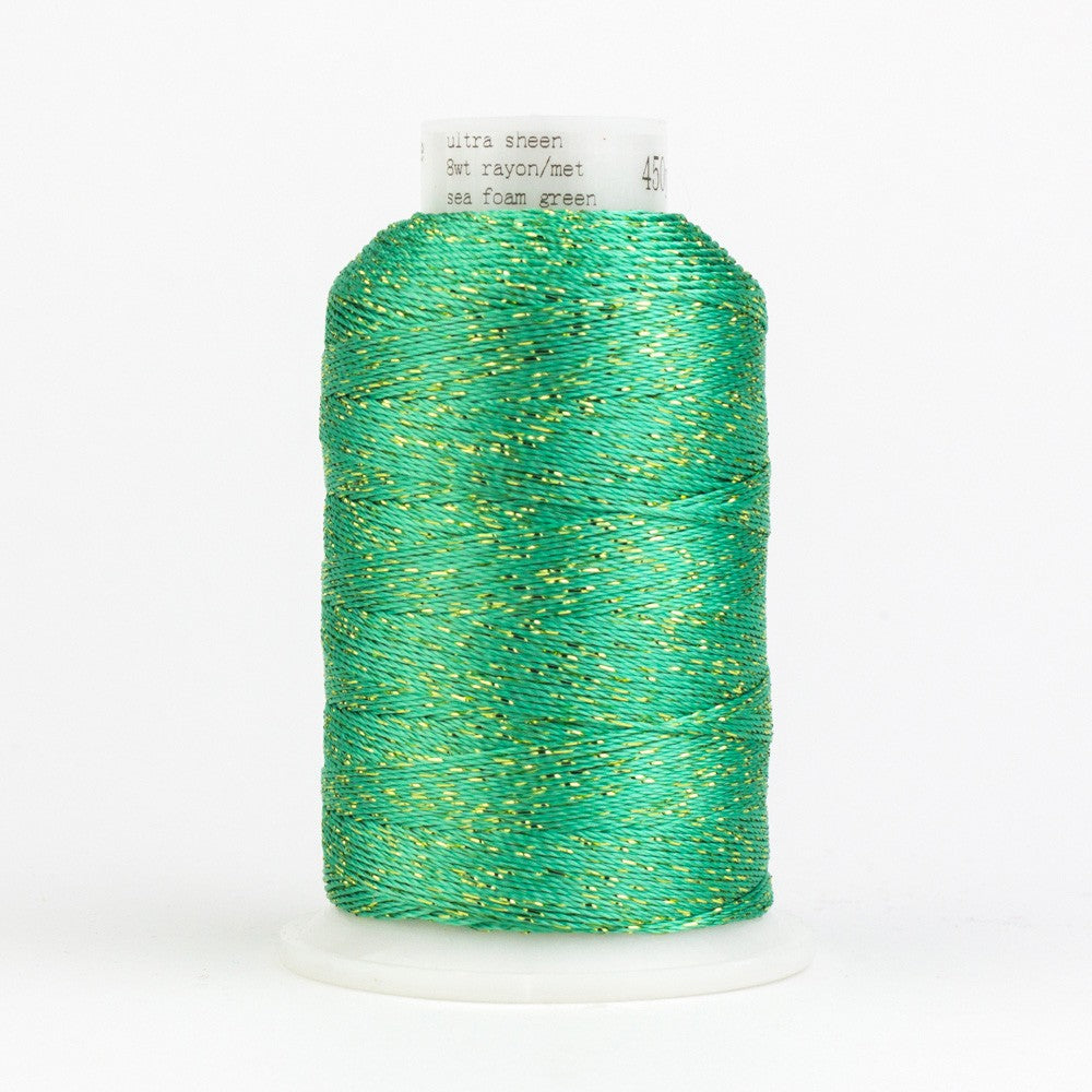 Dazzle 8wt Metallic 411m Sea Foam Green