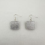 Quilt Earrings Patience Purple Pink