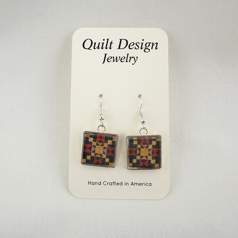 Quilt Earrings Star Crossing