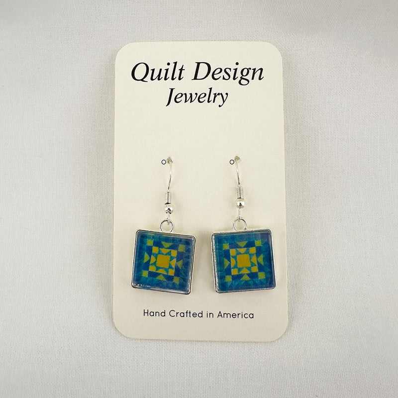 Quilt Earrings Star Pass
