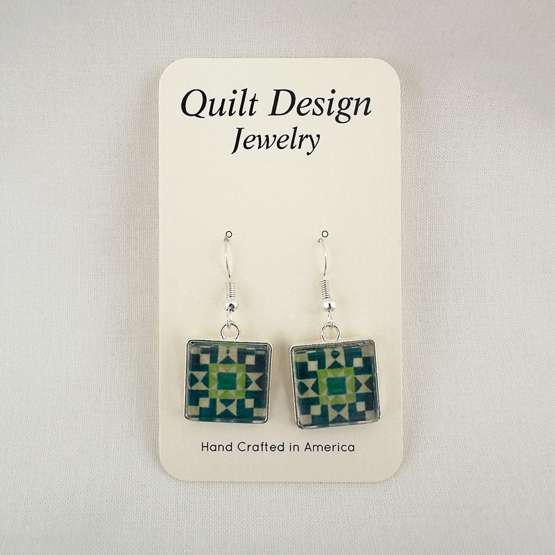 Quilt Earrings Stepping Stone