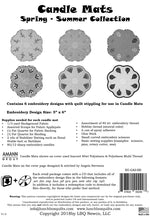 Candle Mats Spring and Summer Applique Machine Embroidery