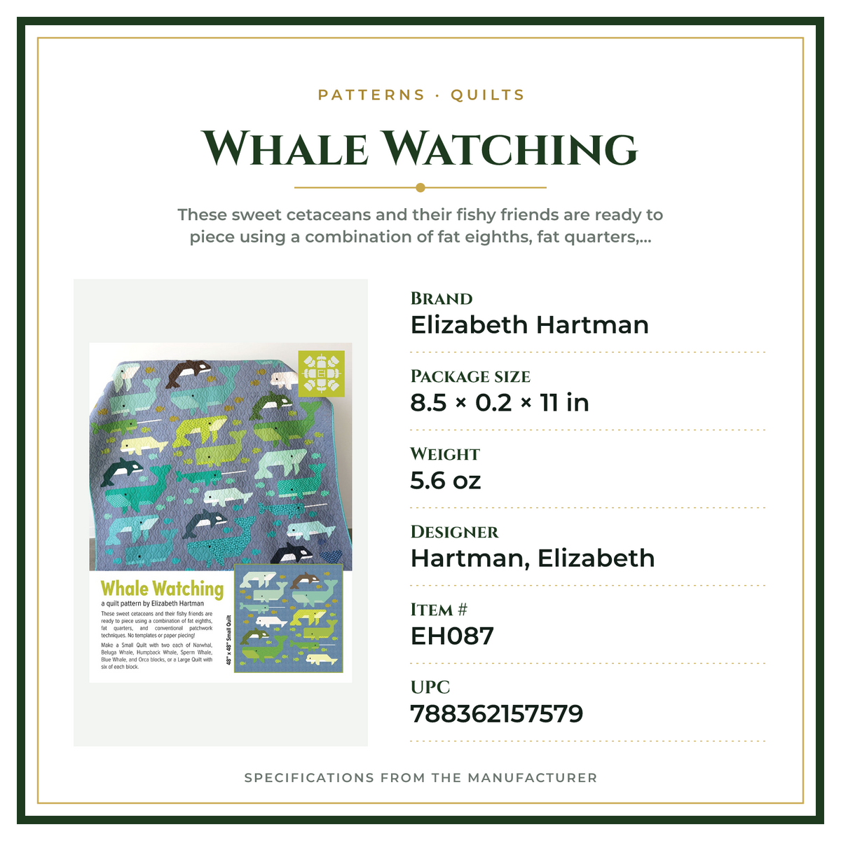 Product Specifications – Whale Watching