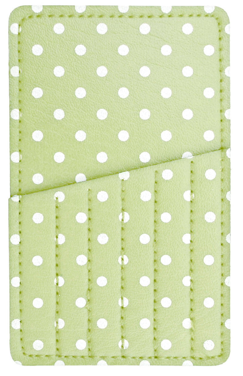 Needle Carry Card Light Green Polka Dot