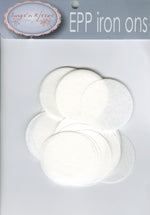 1 1/2in Circles EPP Iron ons x 60
