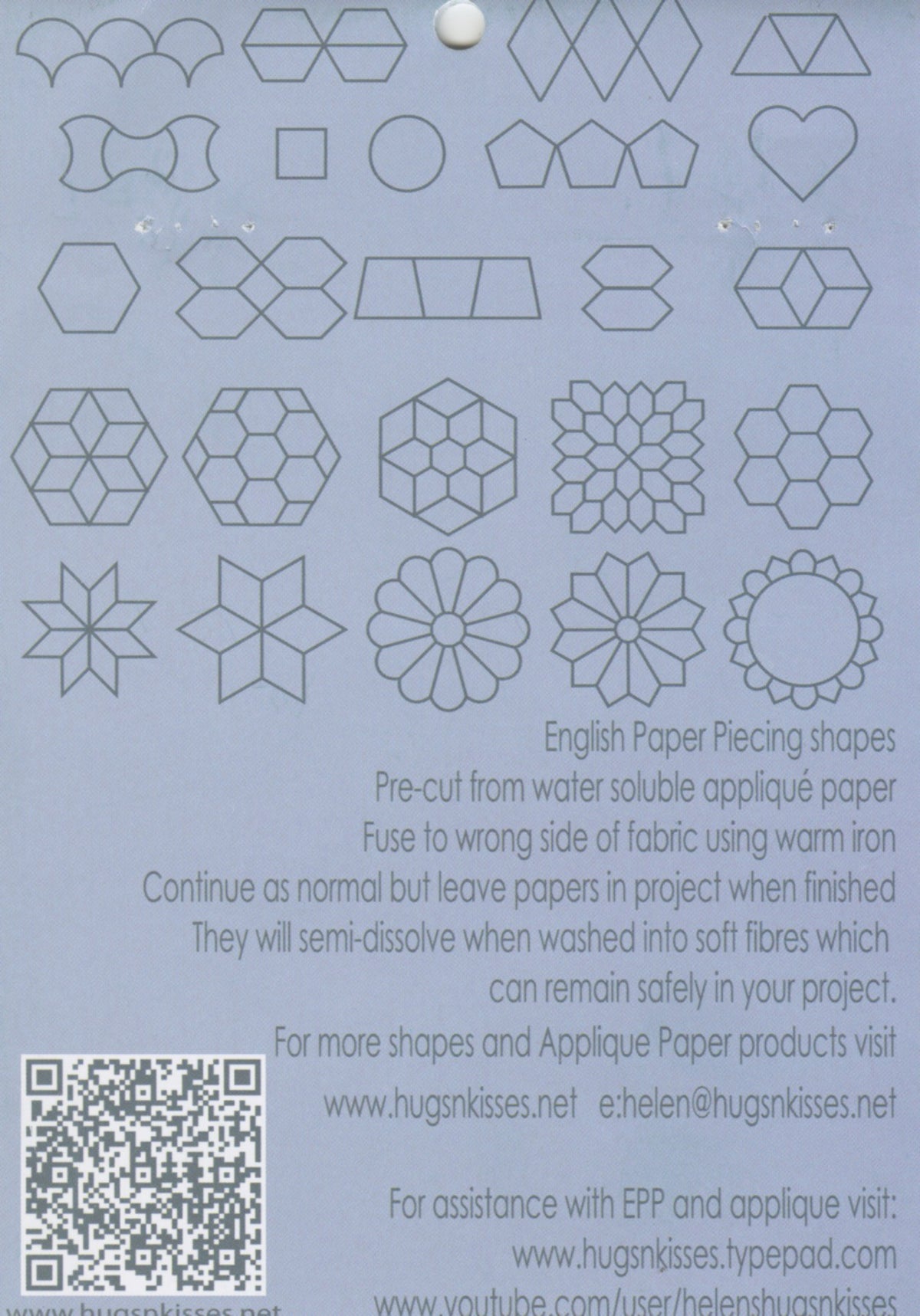 1 1/2in Circles EPP Iron ons x 60