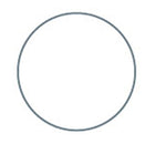 1in Circle EPP Iron-on applique shape x 100