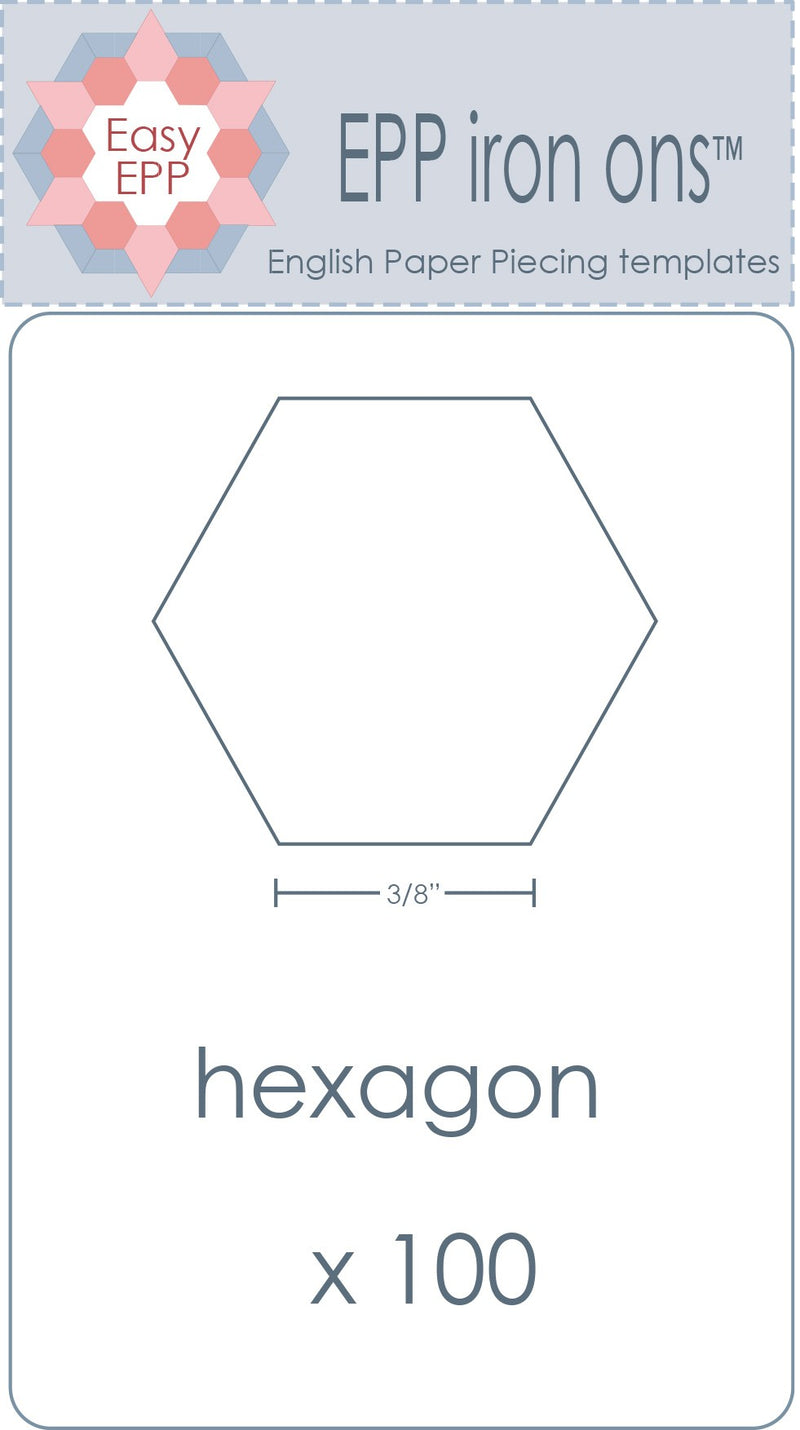 2-1/4in Hexagon EPP Iron-On x 50