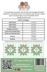 Rugged Cross Quilted Table Runner Pattern
