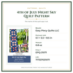 Product Specifications – 4th of July Night Sky Quilt Pattern