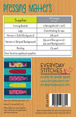 Pressing Matters Quilt Pattern