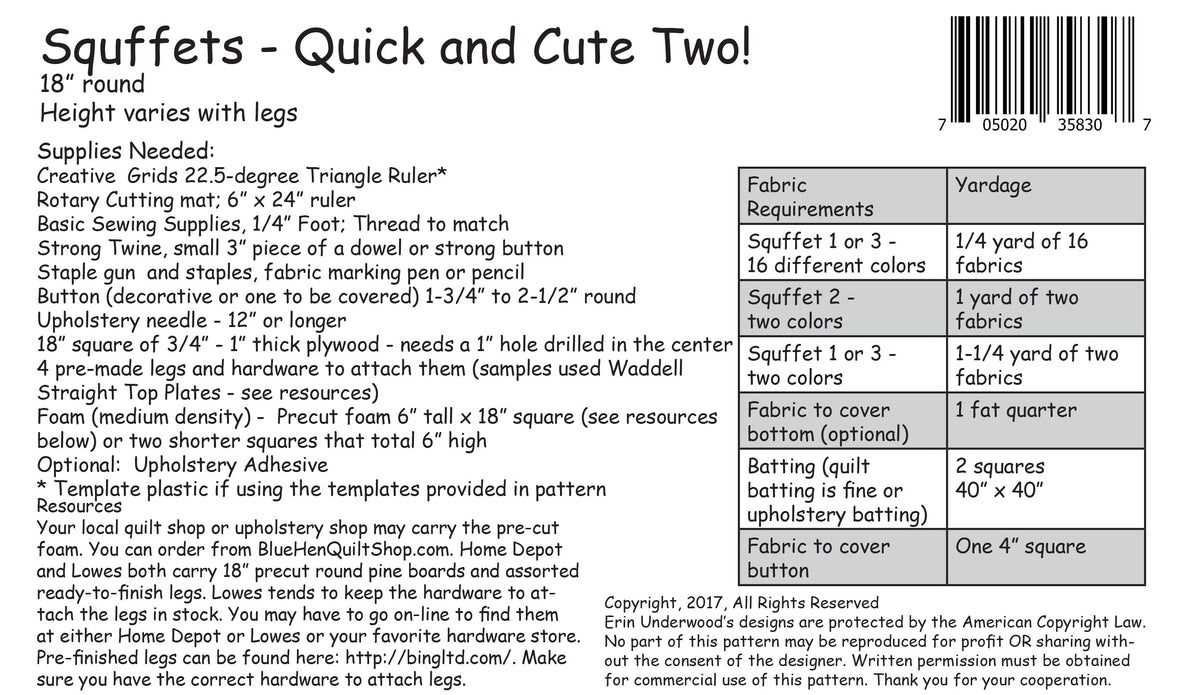 Squffets - Quick and Cute Two! (Tuffet)