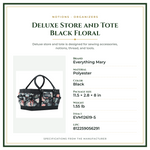 Product Specifications – Deluxe Store and Tote Black Floral