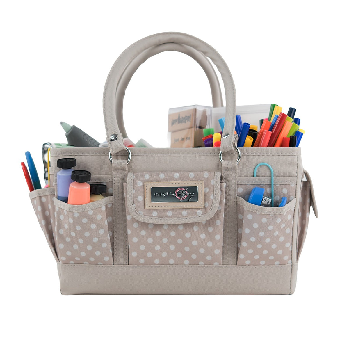 Deluxe Store and Tote Tan Dot