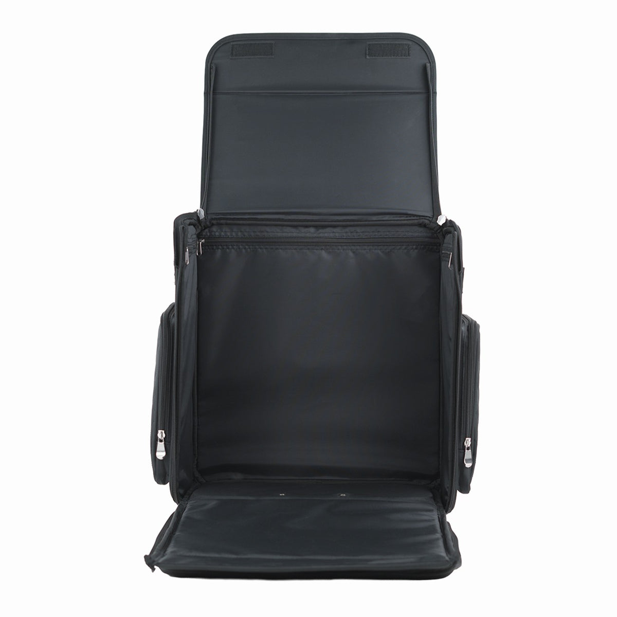 Classic Rolling Craft Tote Black Quilted