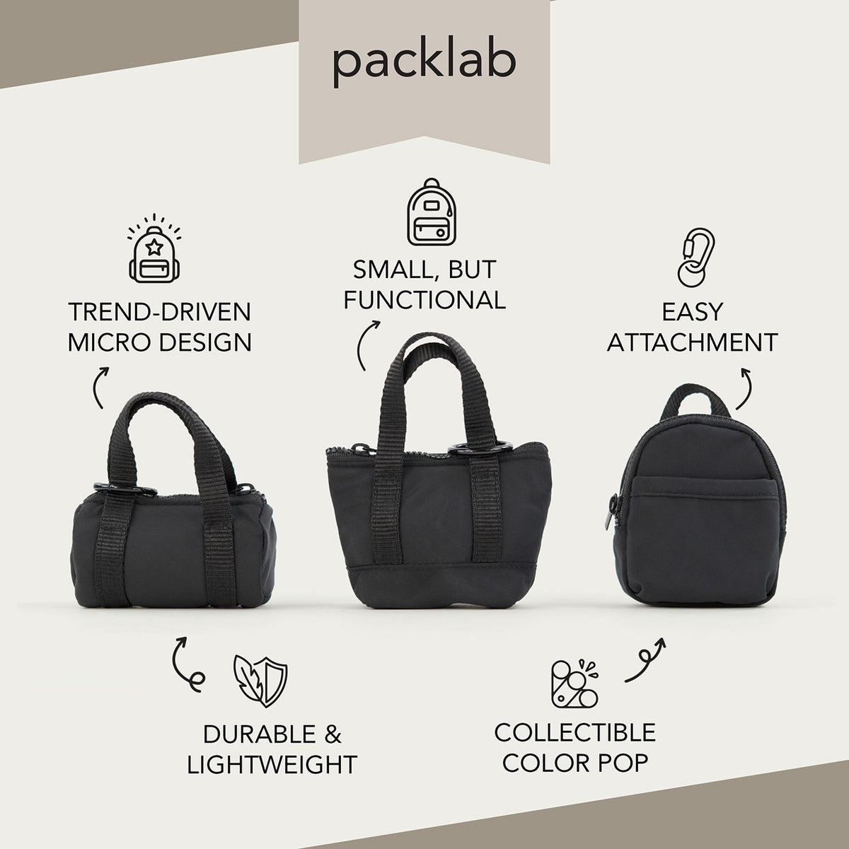 Nano Backpack Accessory Black