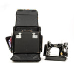 Classic Rolling Craft Tote Black Floral