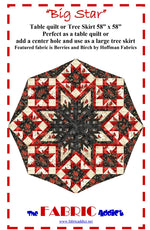 Big Star Table Quilt or Christmas Tree Skirt