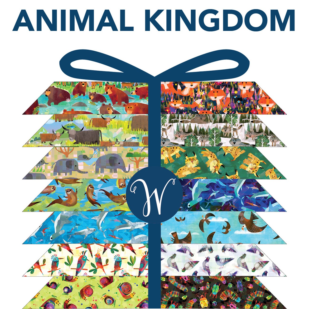 Fat Quarter Bundle Animal Kingdom