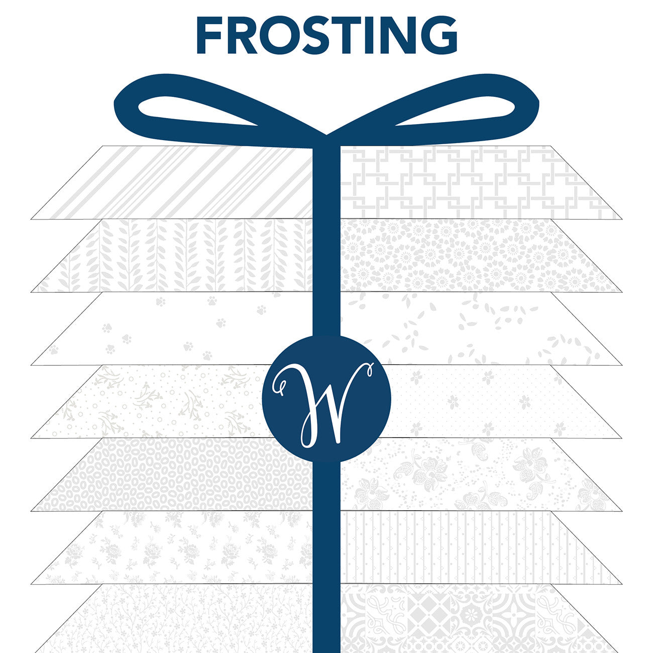 Fat Quarter Bundle, Frosting, 20pcs/bundle
