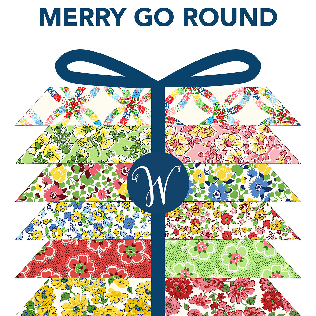 Fat Quarter Bundle, Merry Go Round, 24pcs/bundle