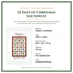 Product Specifications – 12 Days of Christmas Southwest