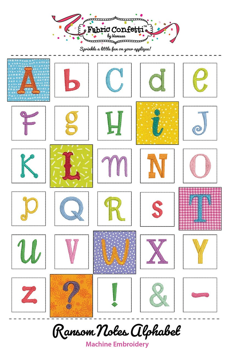 Ransom Notes Alphabet