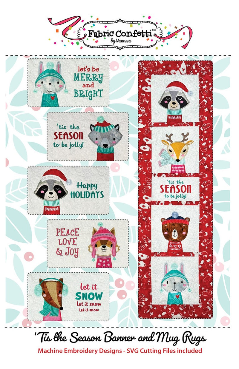 Tis the Season Banner and Mug Rugs