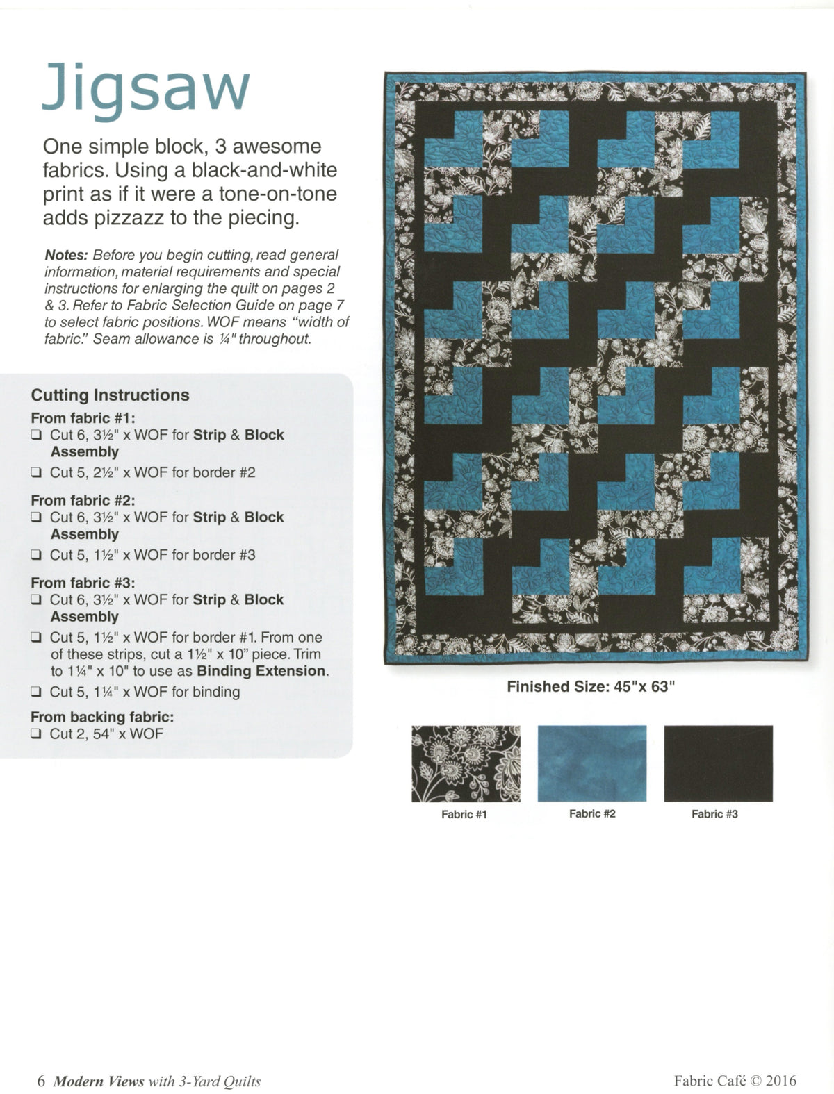 Modern Views with  3-Yard Quilts