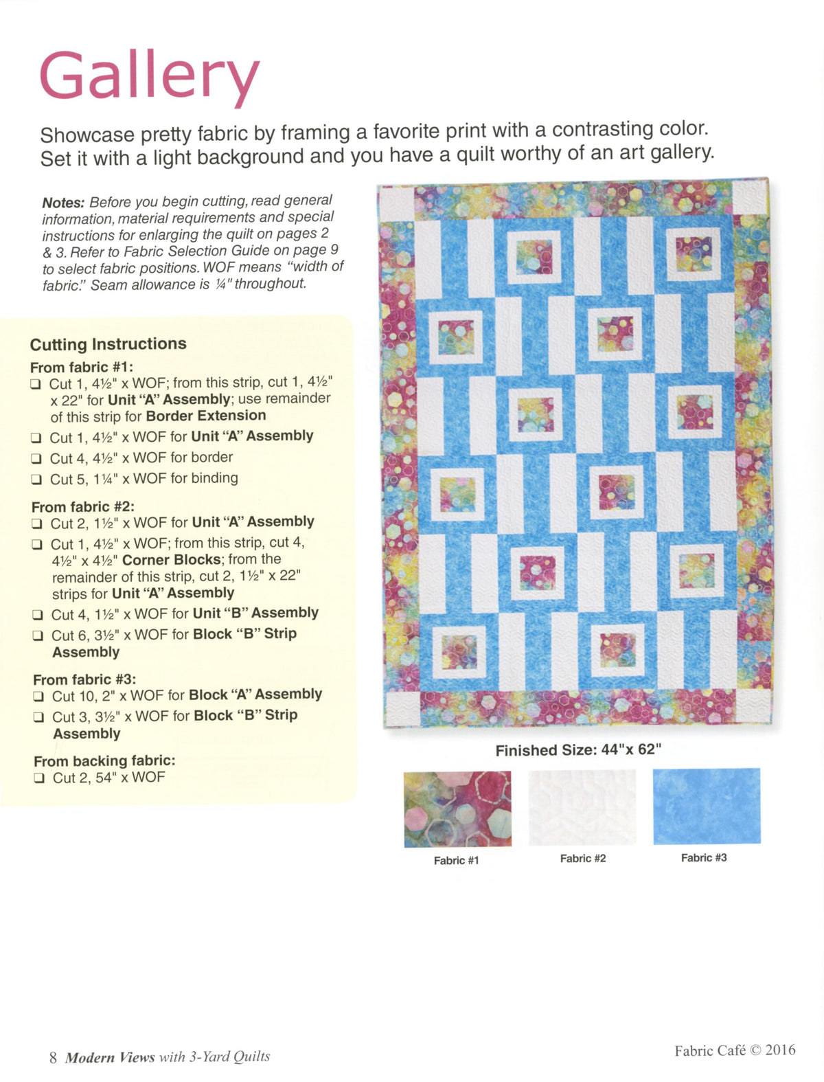 Modern Views with  3-Yard Quilts