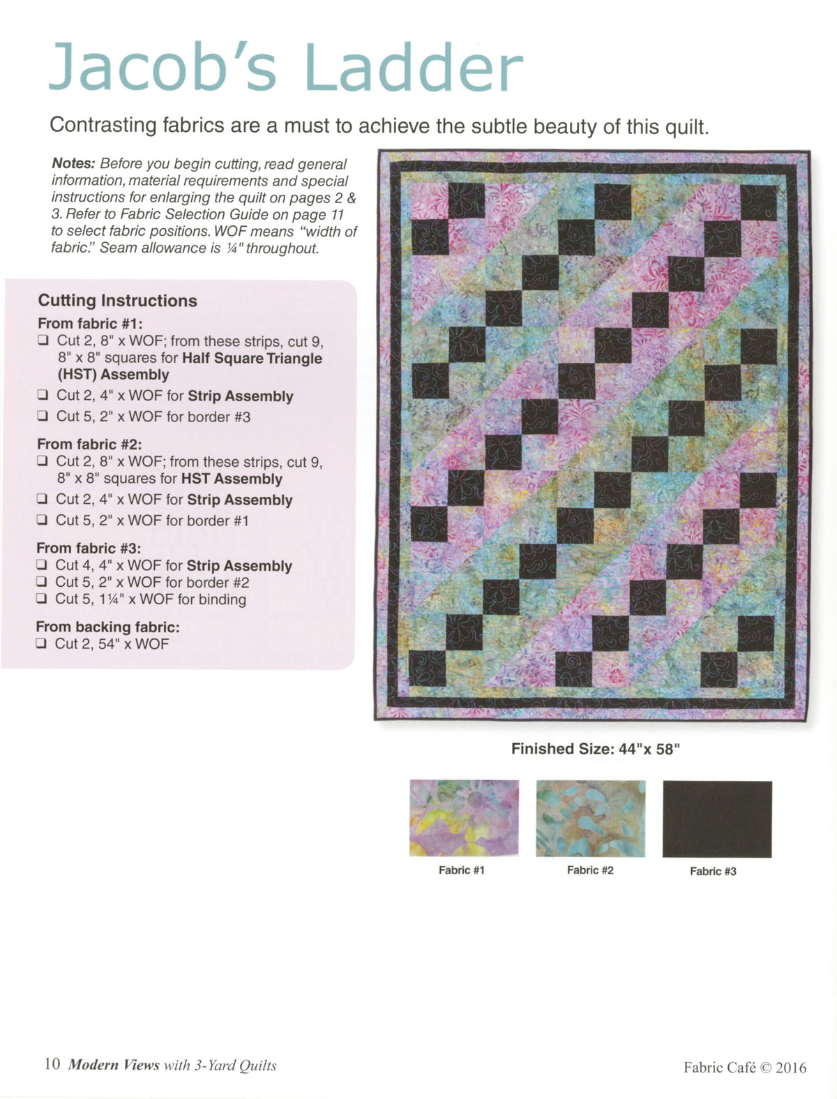 Modern Views with  3-Yard Quilts